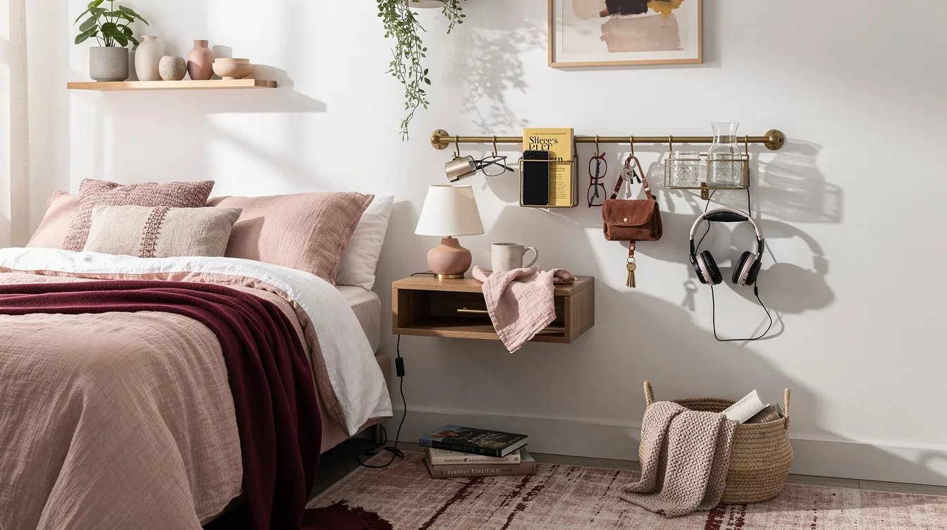 Use a Wall Rail for the Things That Usually Spill