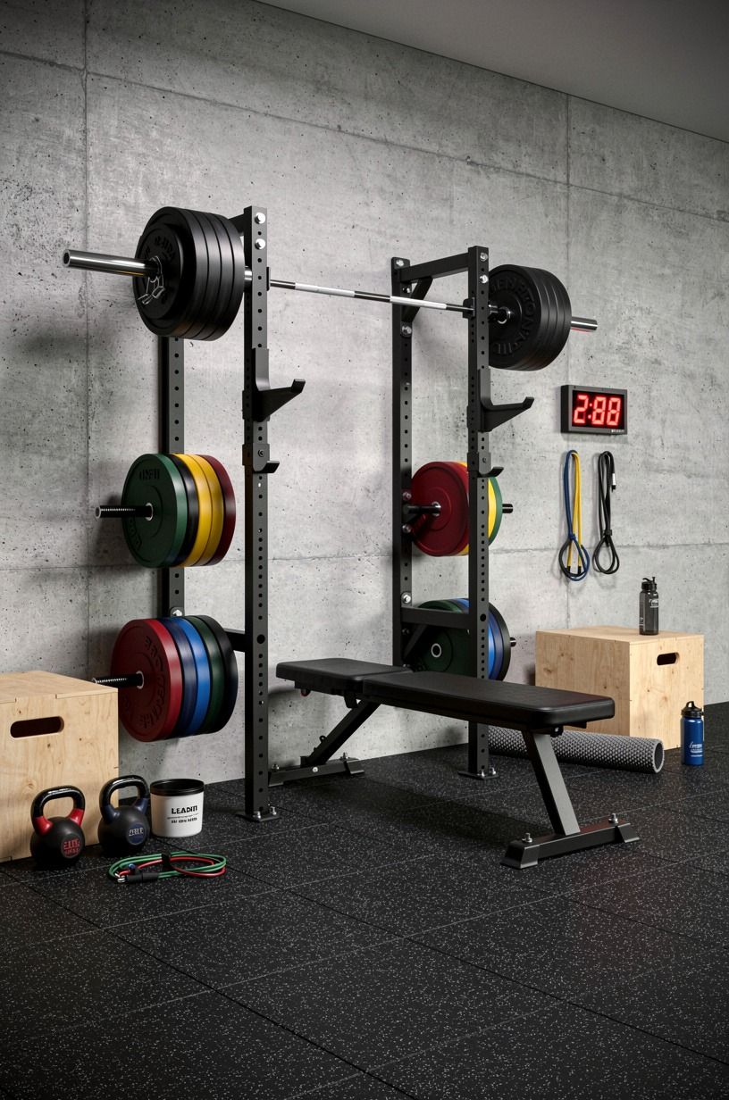 Float a wall-mount rack to clear your floor
