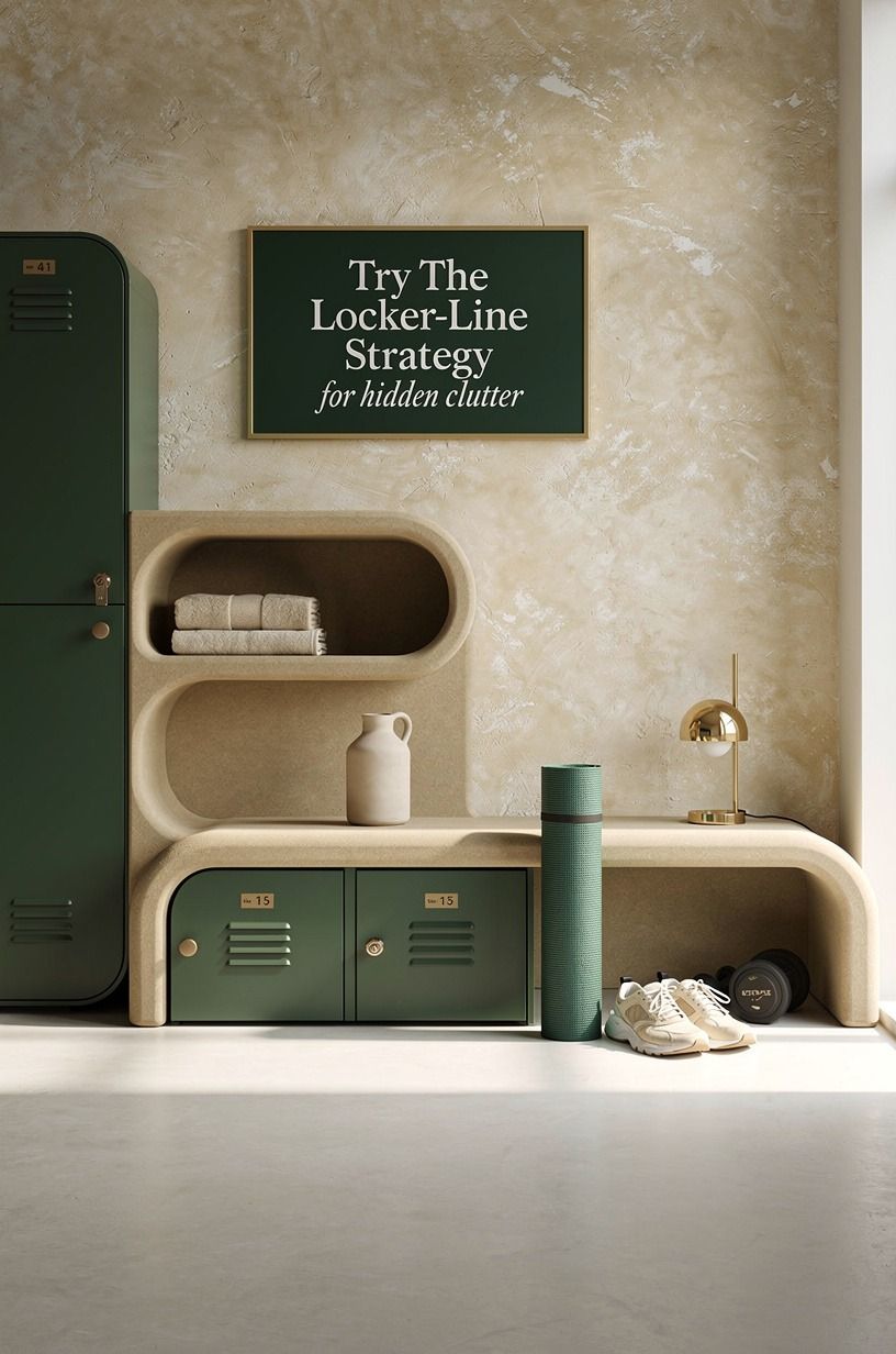 Try The Locker-Line Strategy for hidden clutter