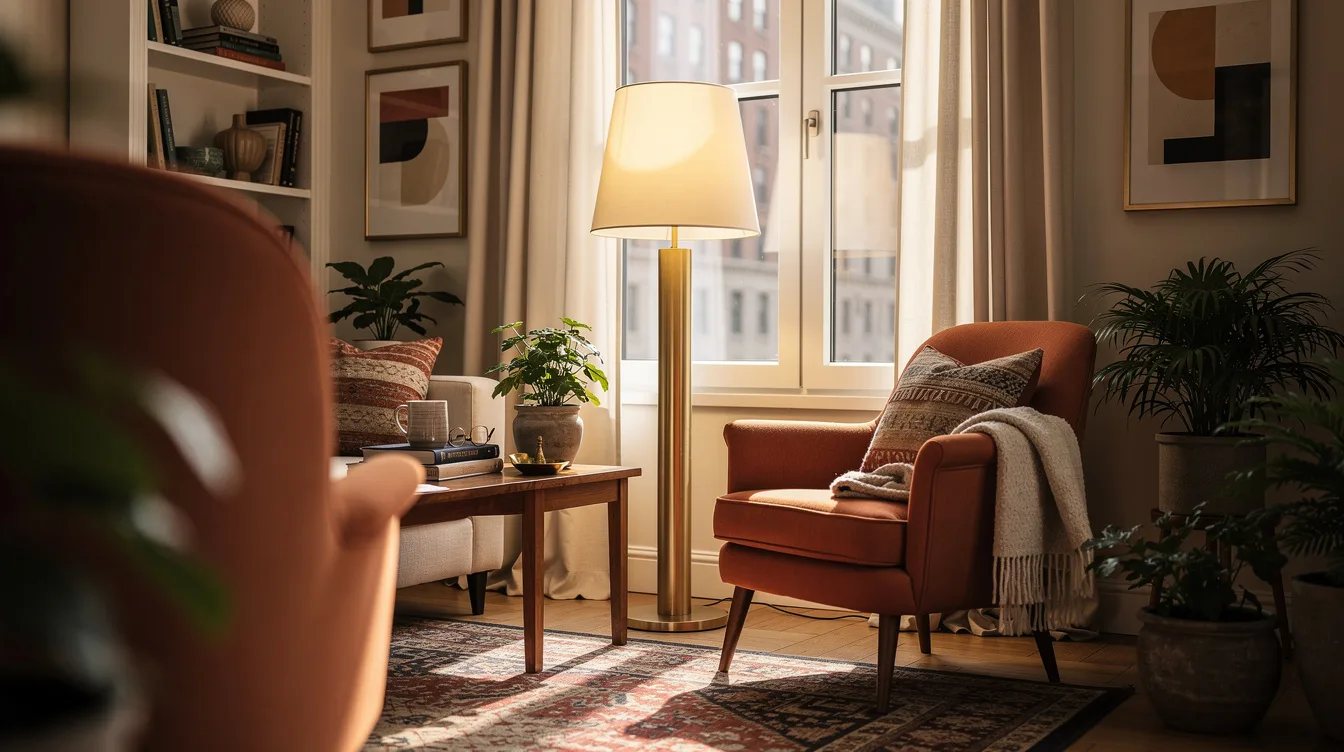 Build a Reading Corner Around a Column Lamp