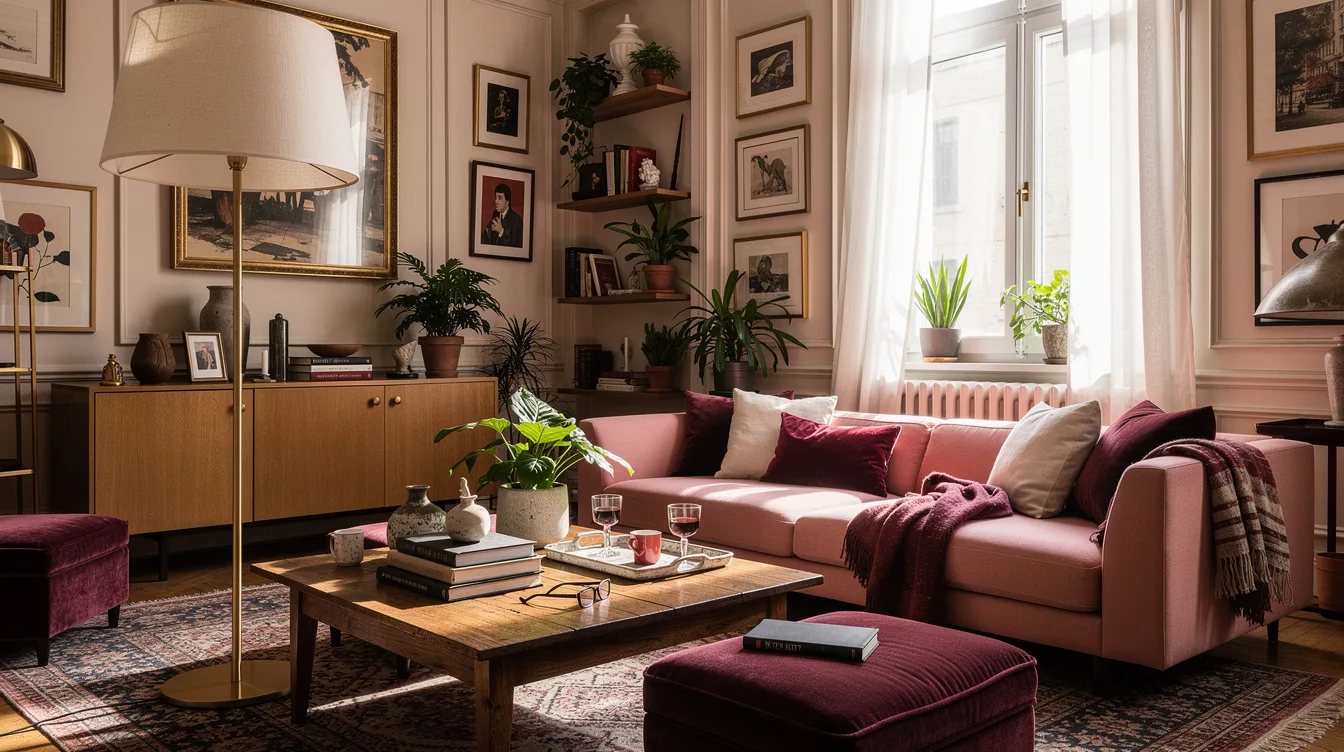 Balance an Oversized Shade With Low Furniture