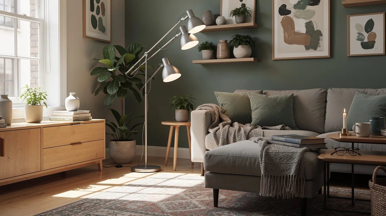 Let a Multi-Head Lamp Replace Extra Table Lamps