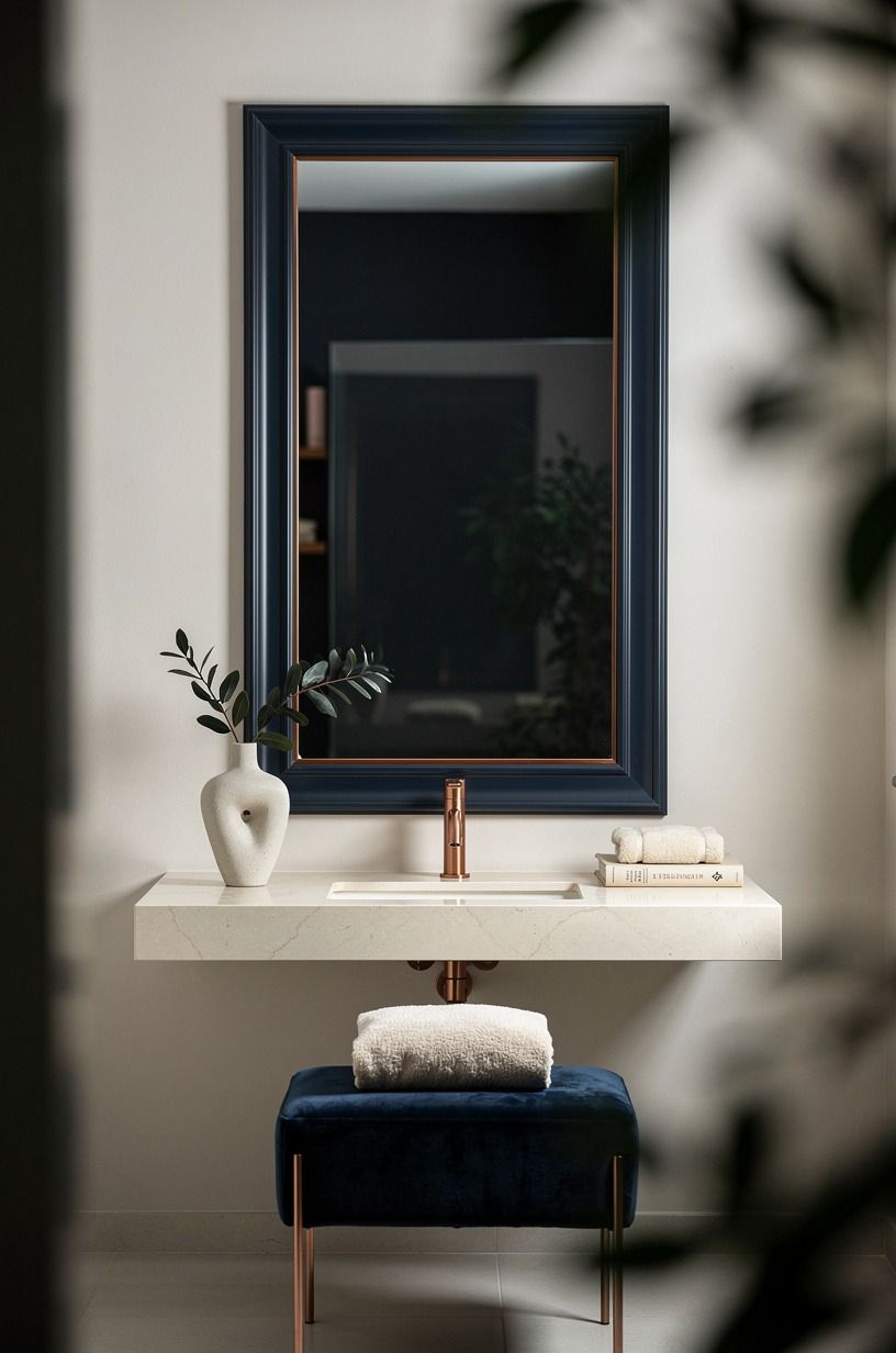 Hang a mirror that gives the darkness somewhere to go