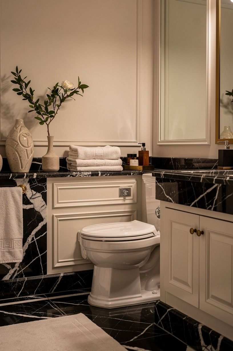Leave toilet clearance before you chase the dramatic layout