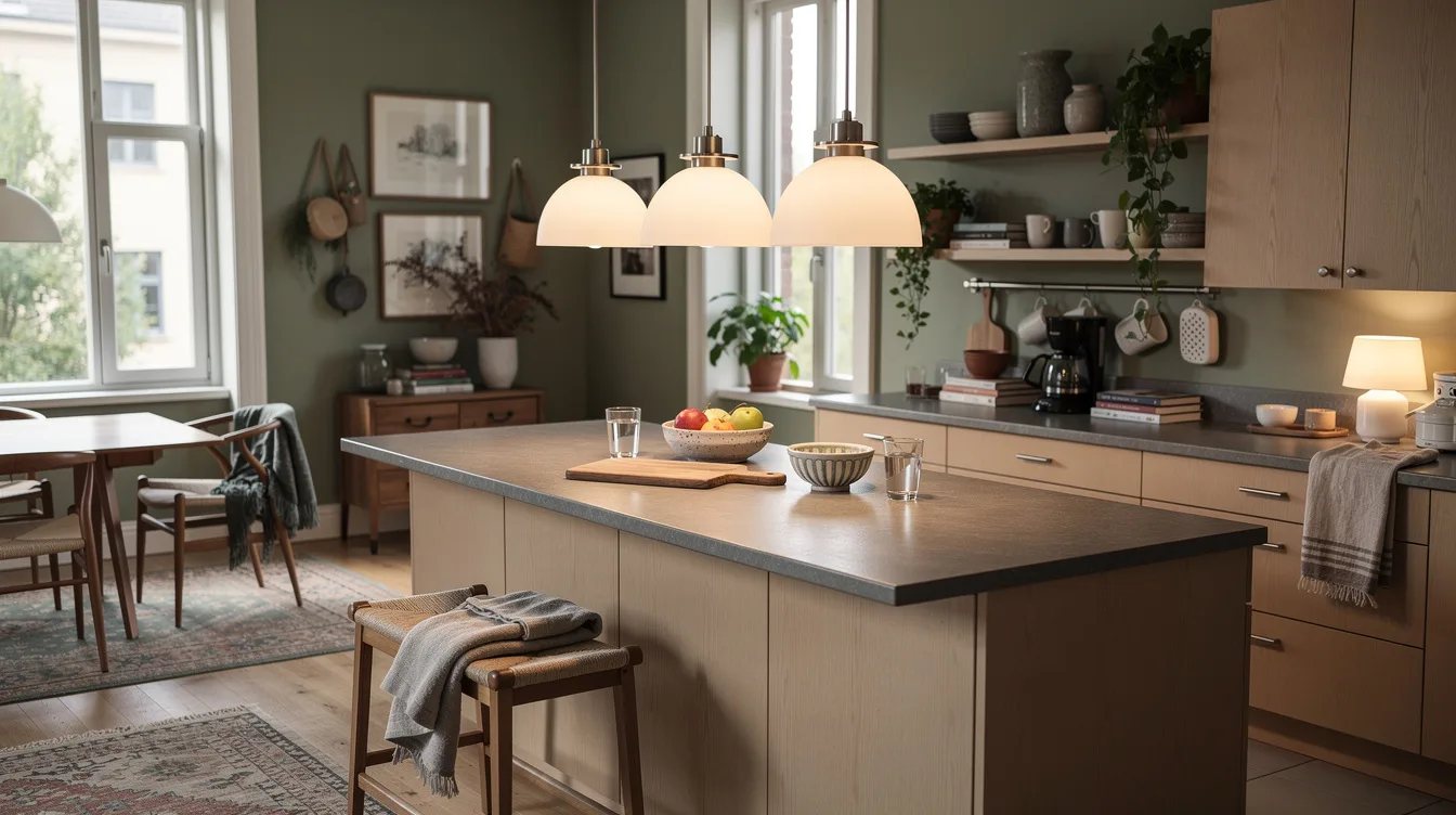 Repeat Milk Glass Above the Counter