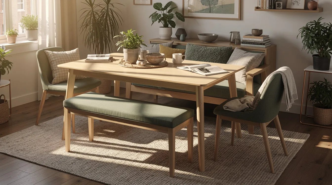 Slide a Backless Bench Fully Under the Table