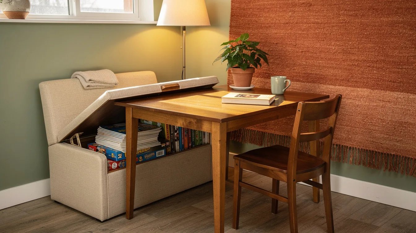 No Room for Dining Chairs? Try This Walmart Storage Bench Trick