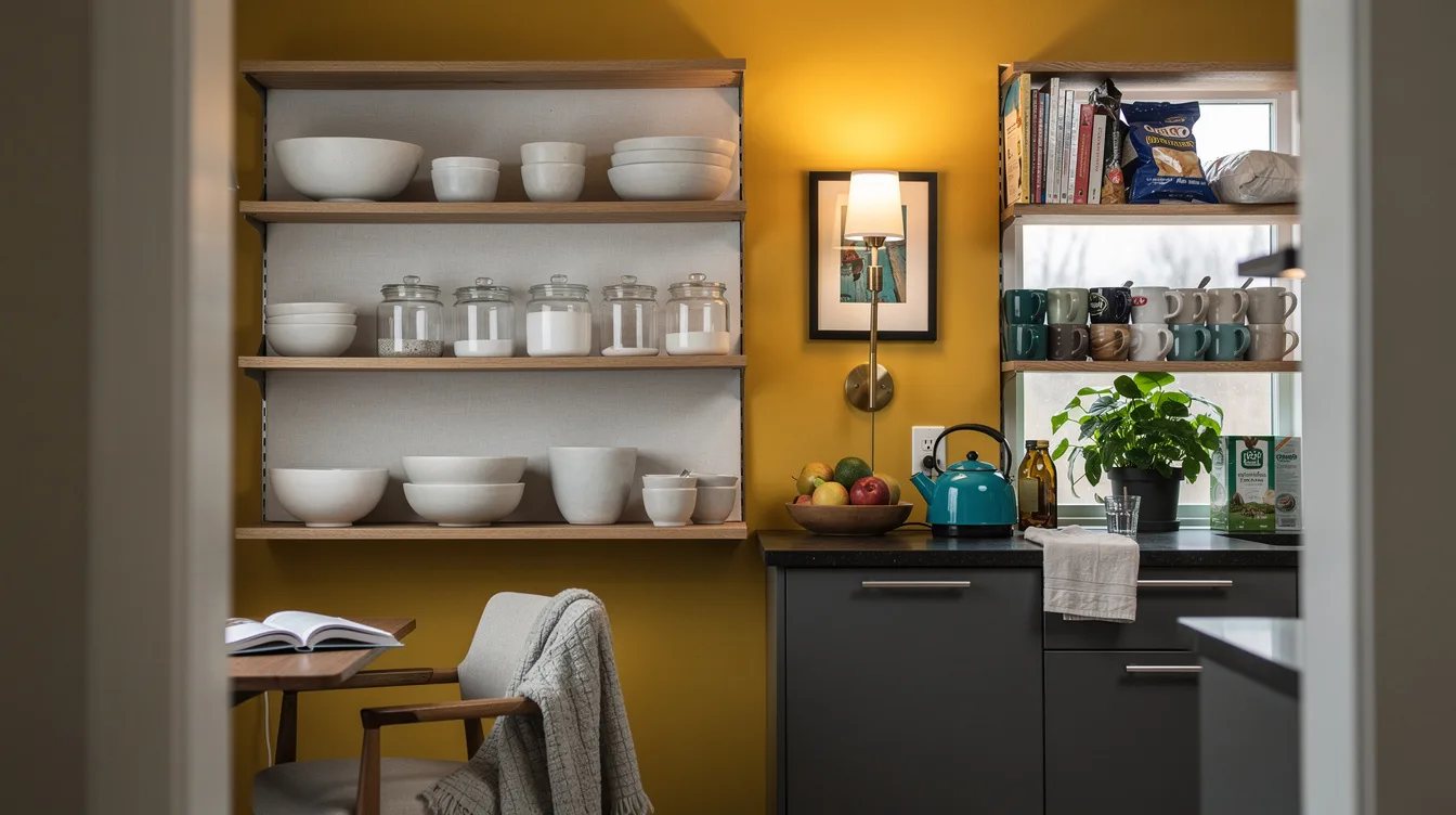 12 Open Shelving Mistakes Making Your Small Kitchen Feel Cluttered