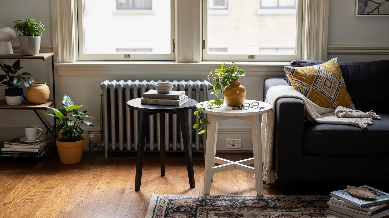 Use Unequal Side Tables on Purpose