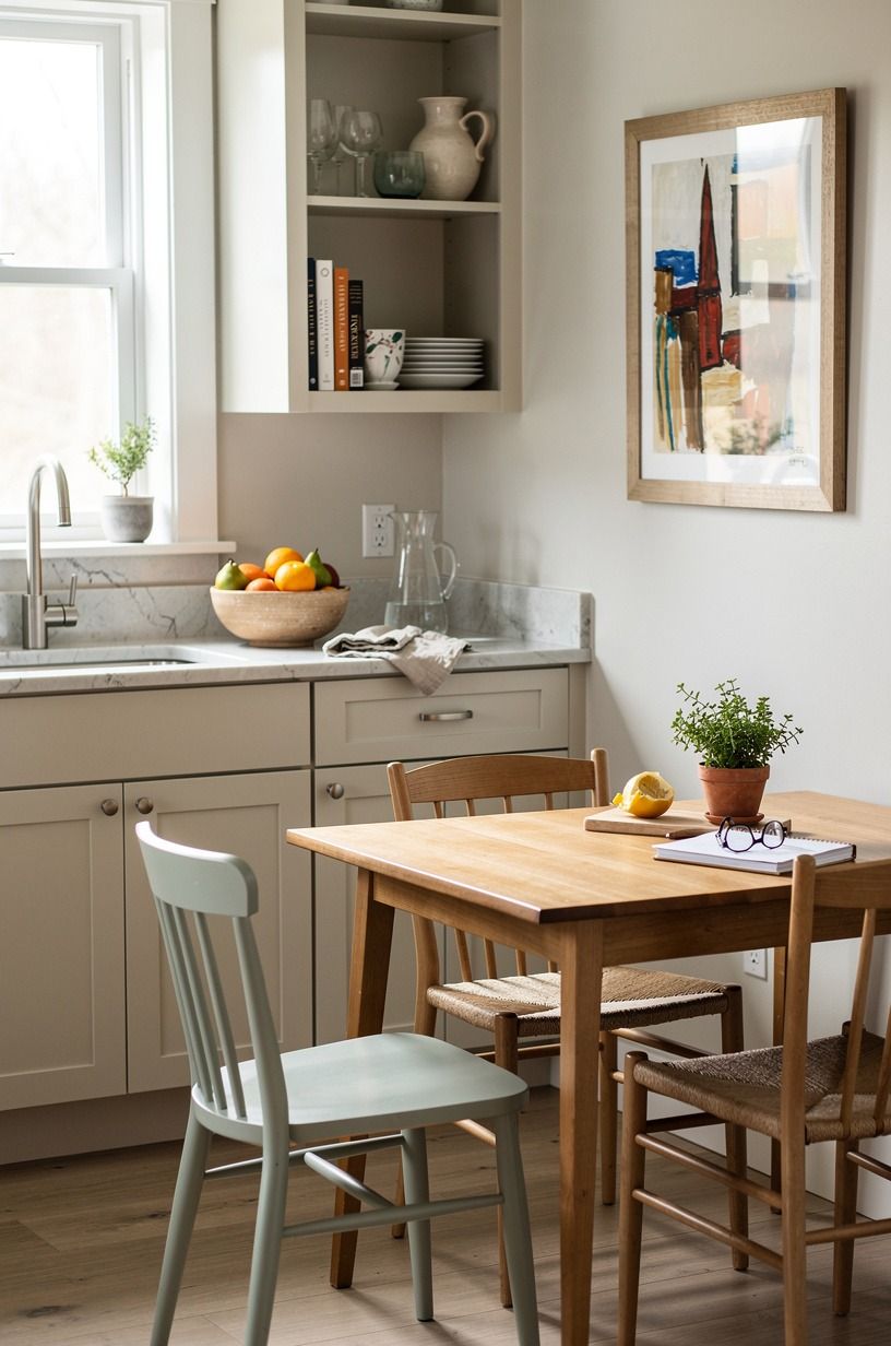 Frame your nook inspiration with one oversized print