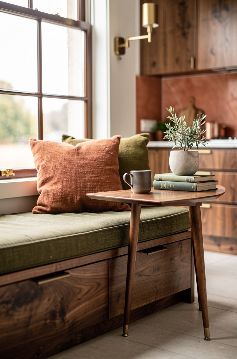 Make a window seat work harder (cozy modern house aesthetic)