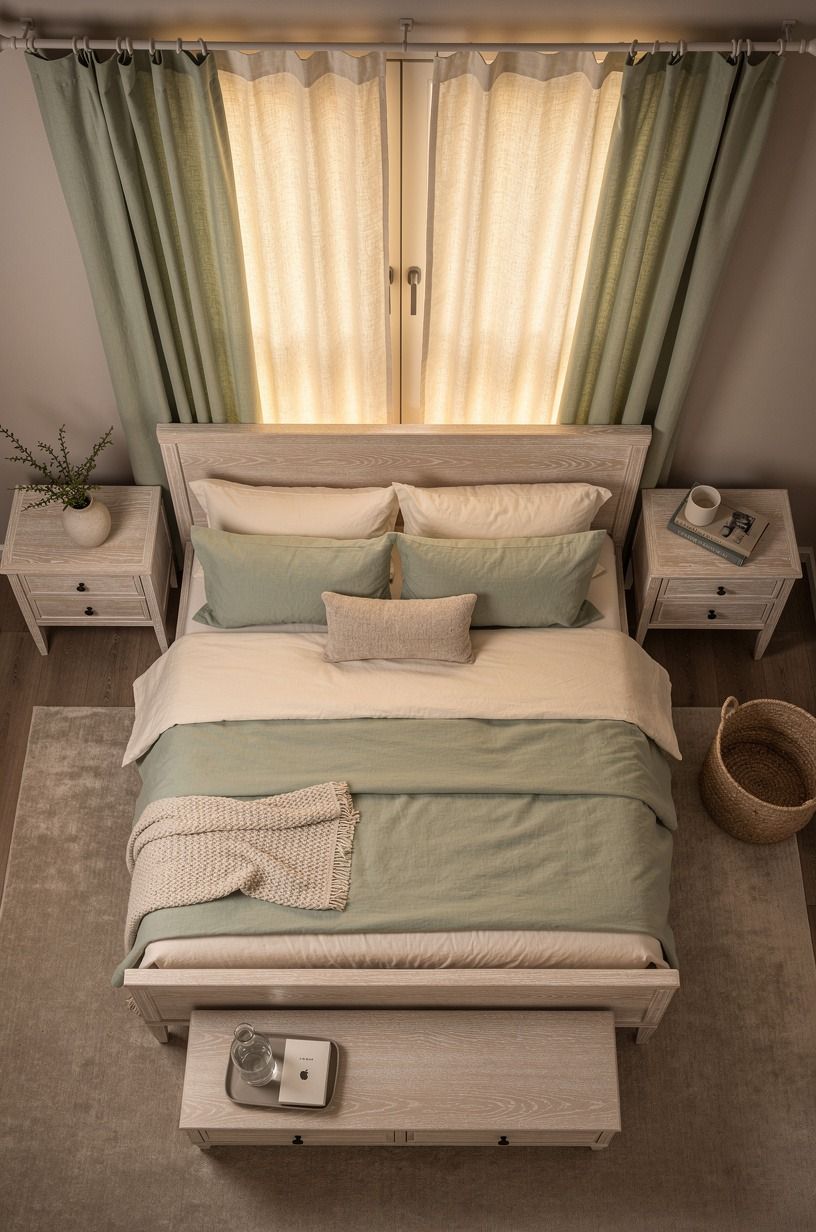 Frame the windows with fabric, not blinds alone