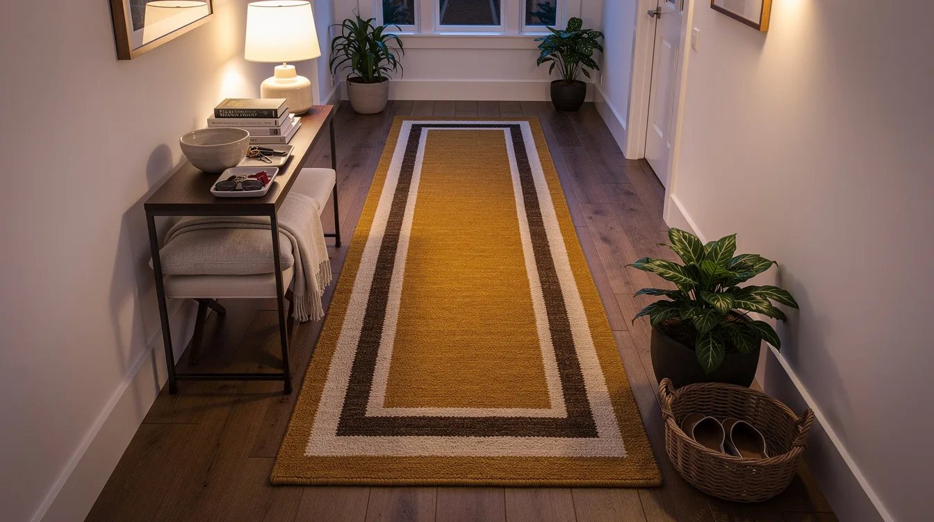Lay a Runner With Visible Borders