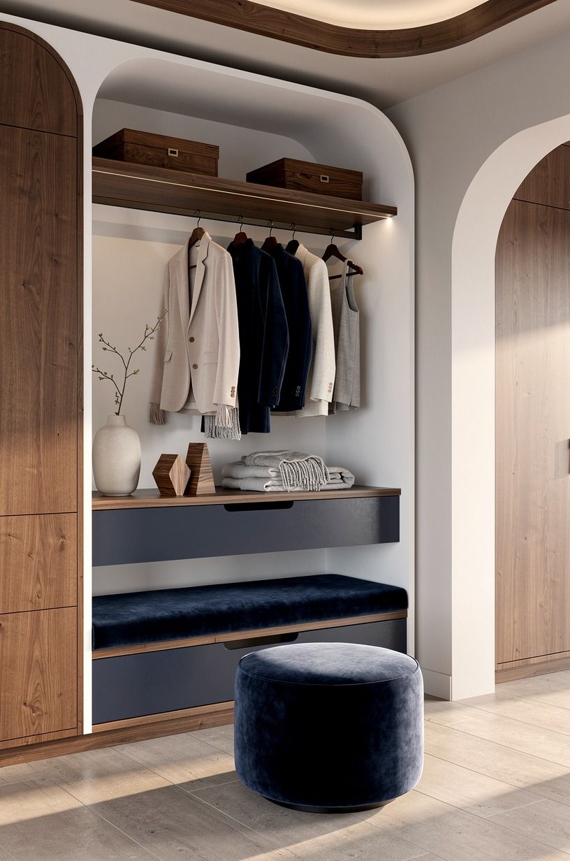 Build the Two-Wood Rule into your home decor ideas dressing room