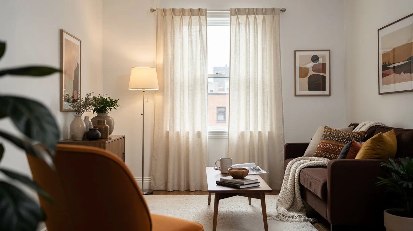 Hang Curtains Close to the Ceiling