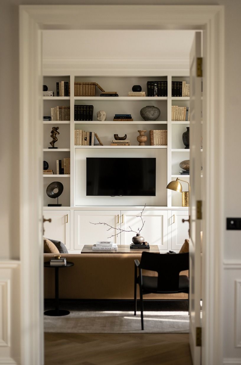 Can a TV Wall Still Hold Real Books?