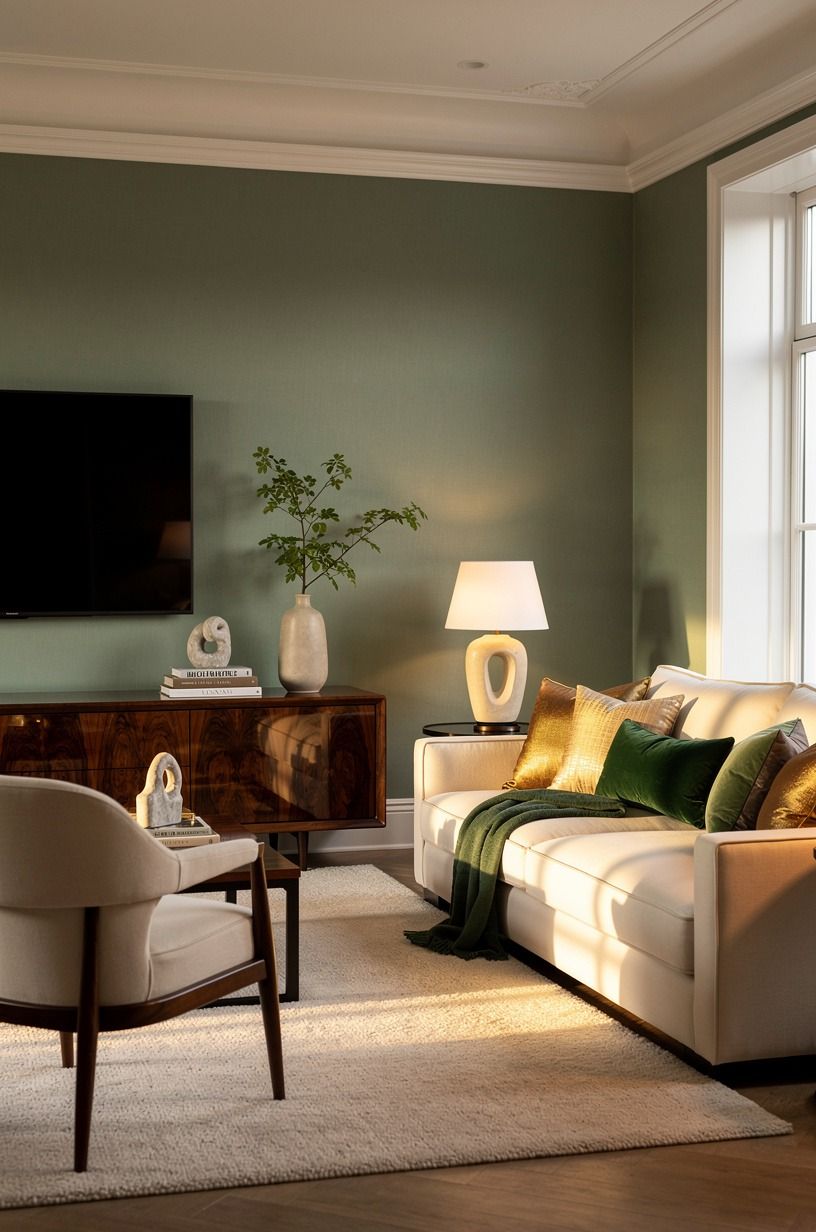 Go Soft Green Over Stark White