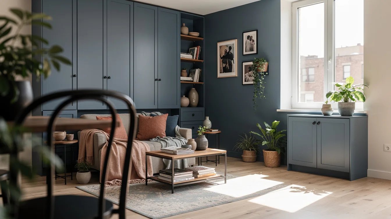 Wrap Storage in the Wall Color