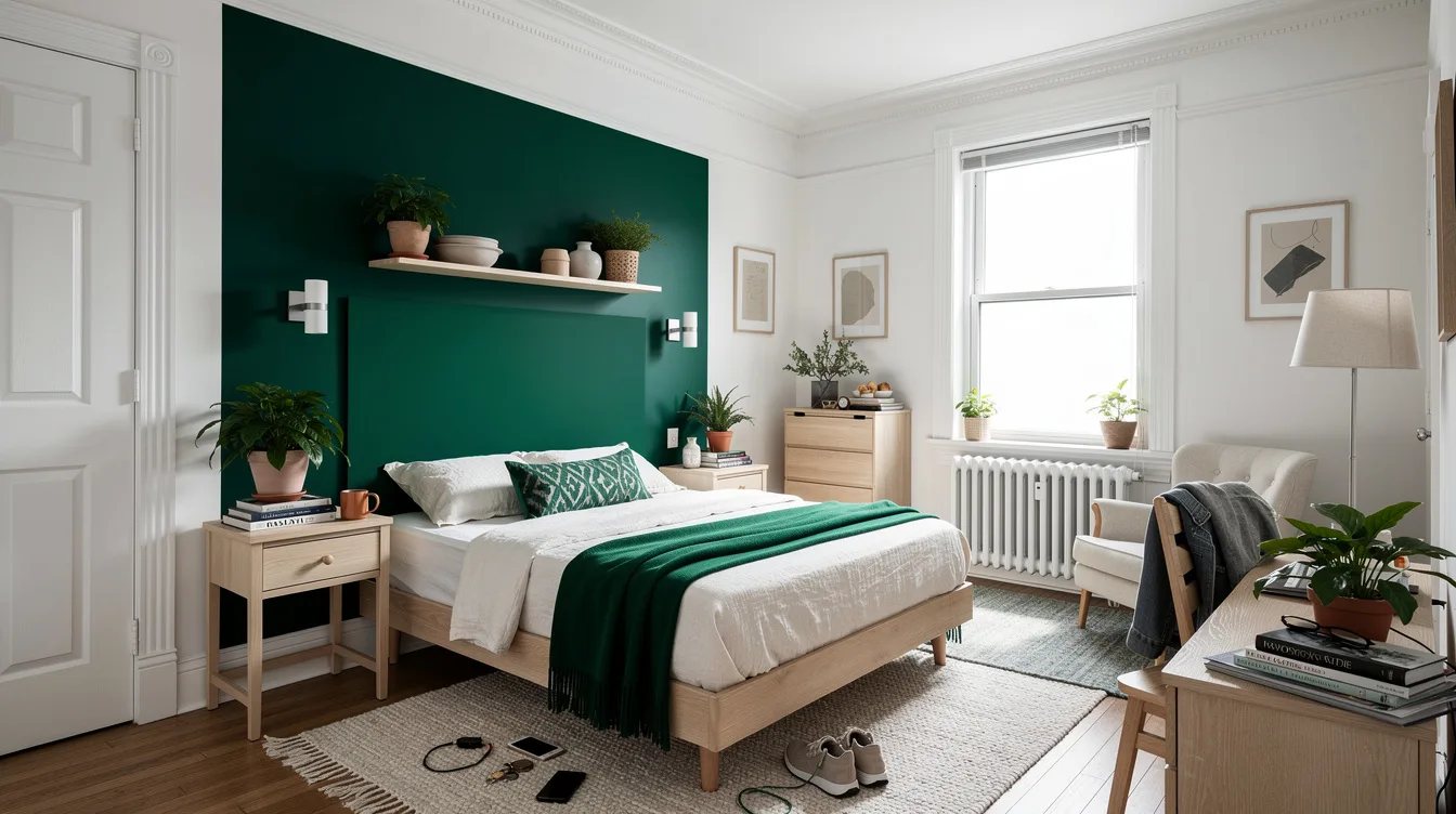 Make a Painted Headboard in a Rental