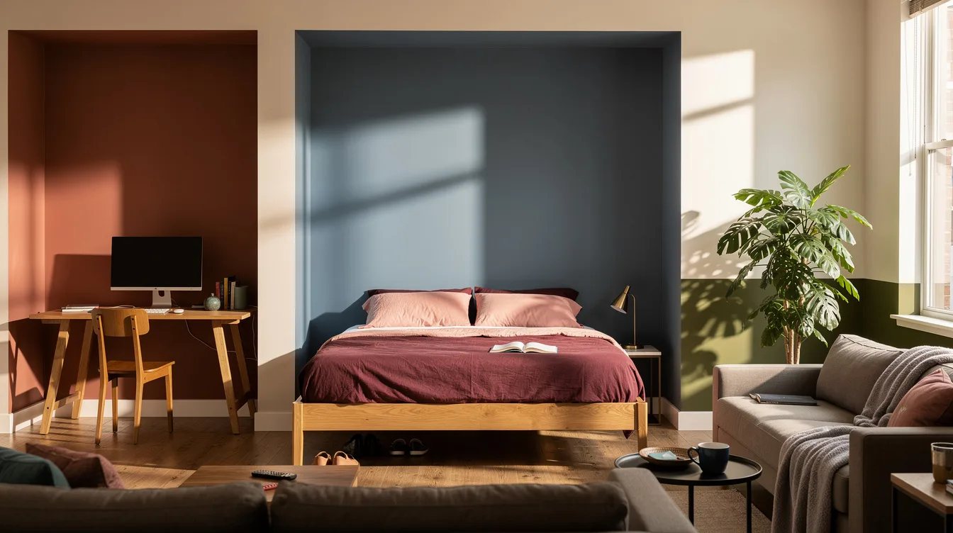 12 Designer-Approved Color-Blocking Ideas That Zone a Studio