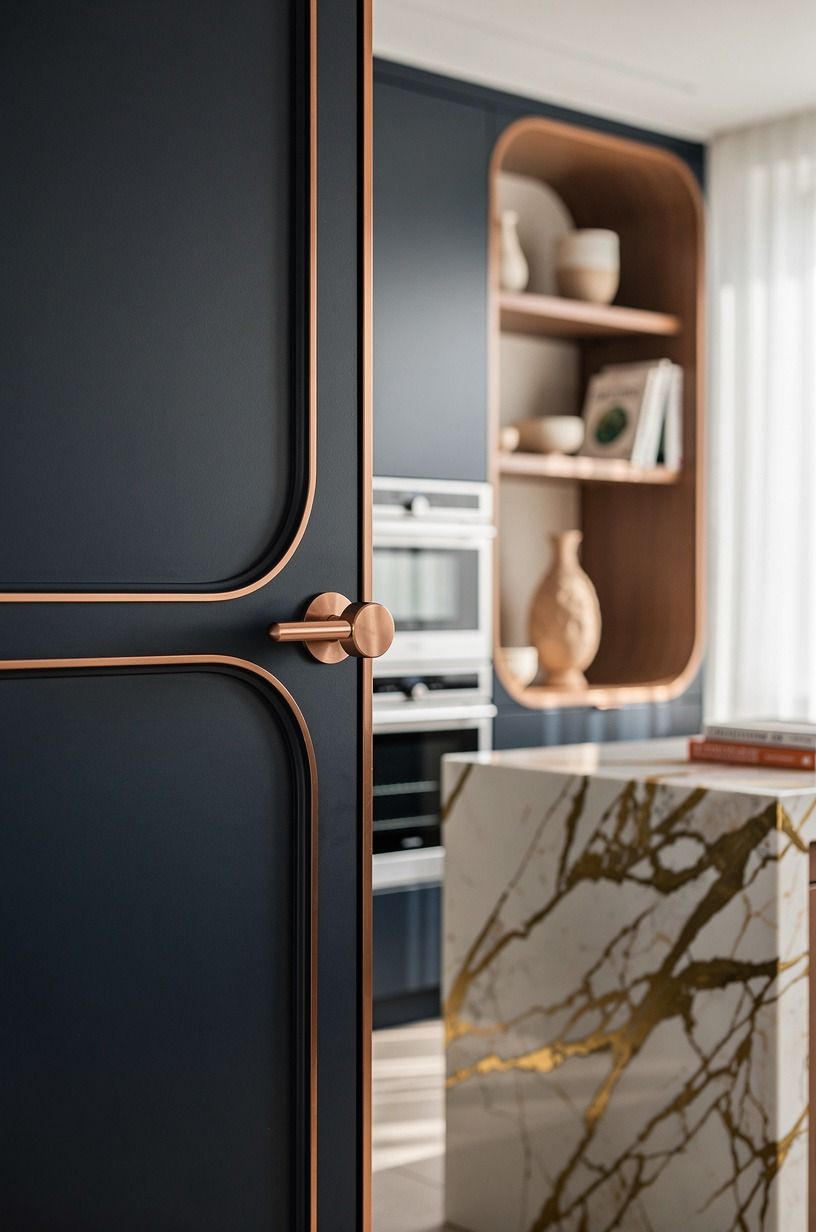 Make the pantry door earn its contrast