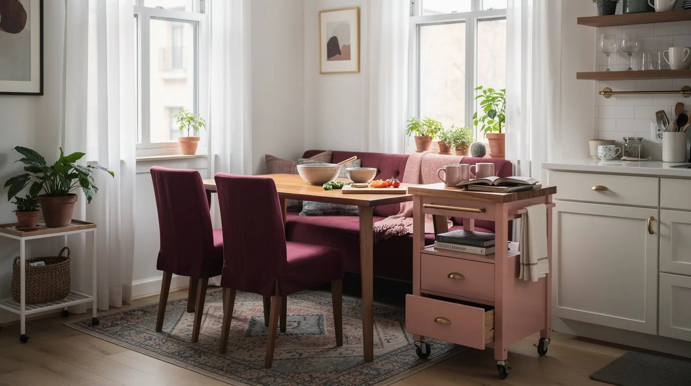 Put the Prep Piece on Casters, Not the Entire Dining Setup