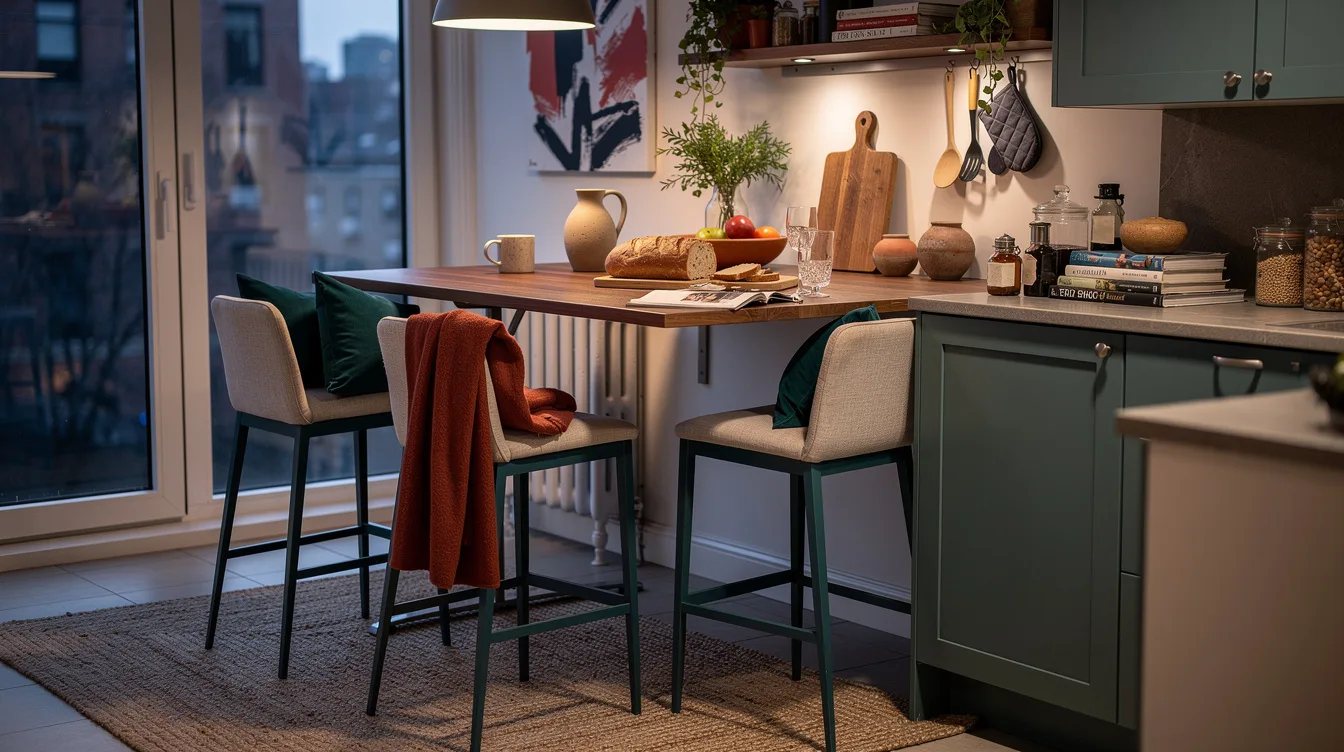 Keep Seating Visually Light Under the Work Surface