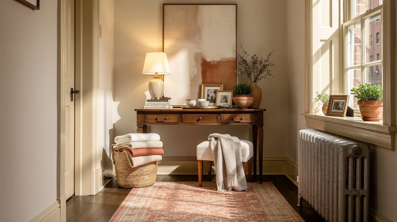 Warm a Low-Light Hall With Creamy Neutral