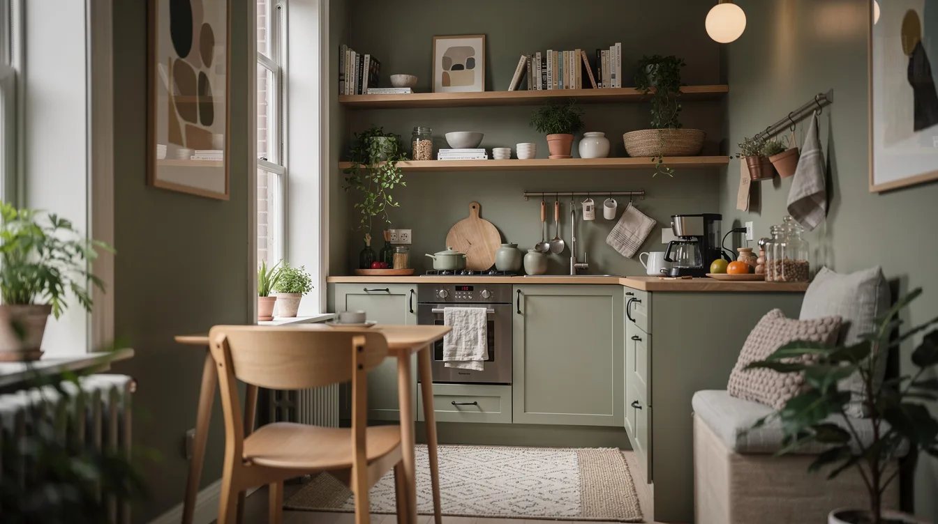 Blend a Tiny Kitchen With Putty Tones
