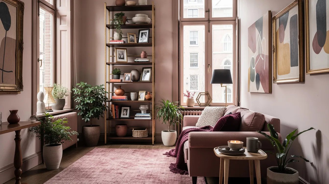 Use One Tall Bookcase as a Vertical Anchor