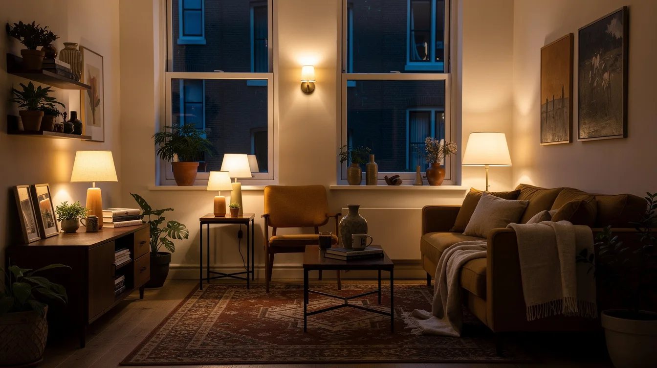 Finish With Small Lamps, Not More Furniture