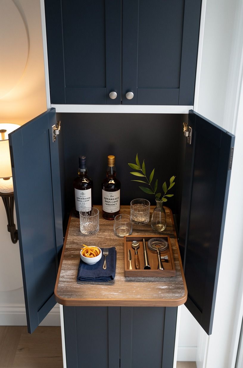 Create a hidden pour station in a cabinet