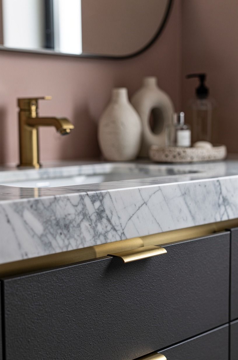 Skip the floating shelf and choose a real vanity