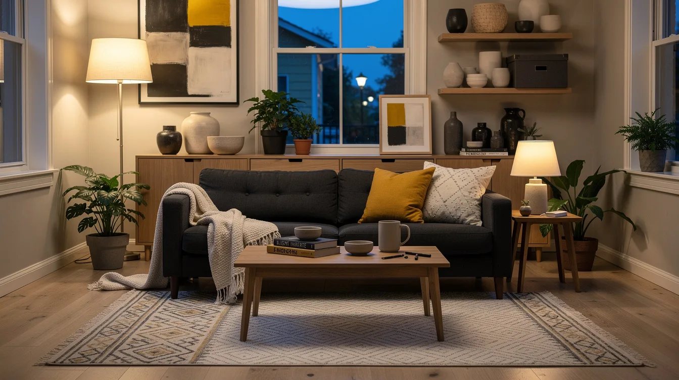 Treat a 5-by-8 Rug as a Small-Room Exception