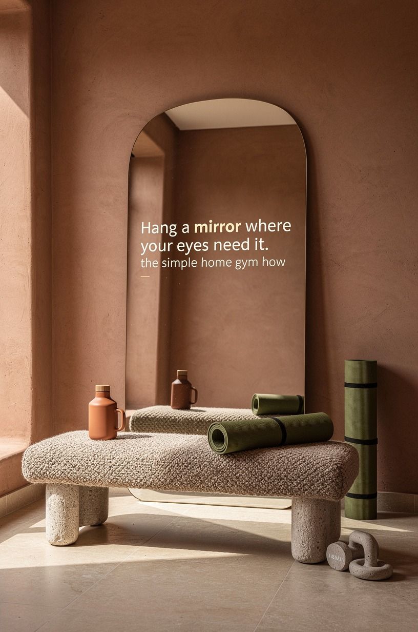 Hang a mirror where your eyes need it