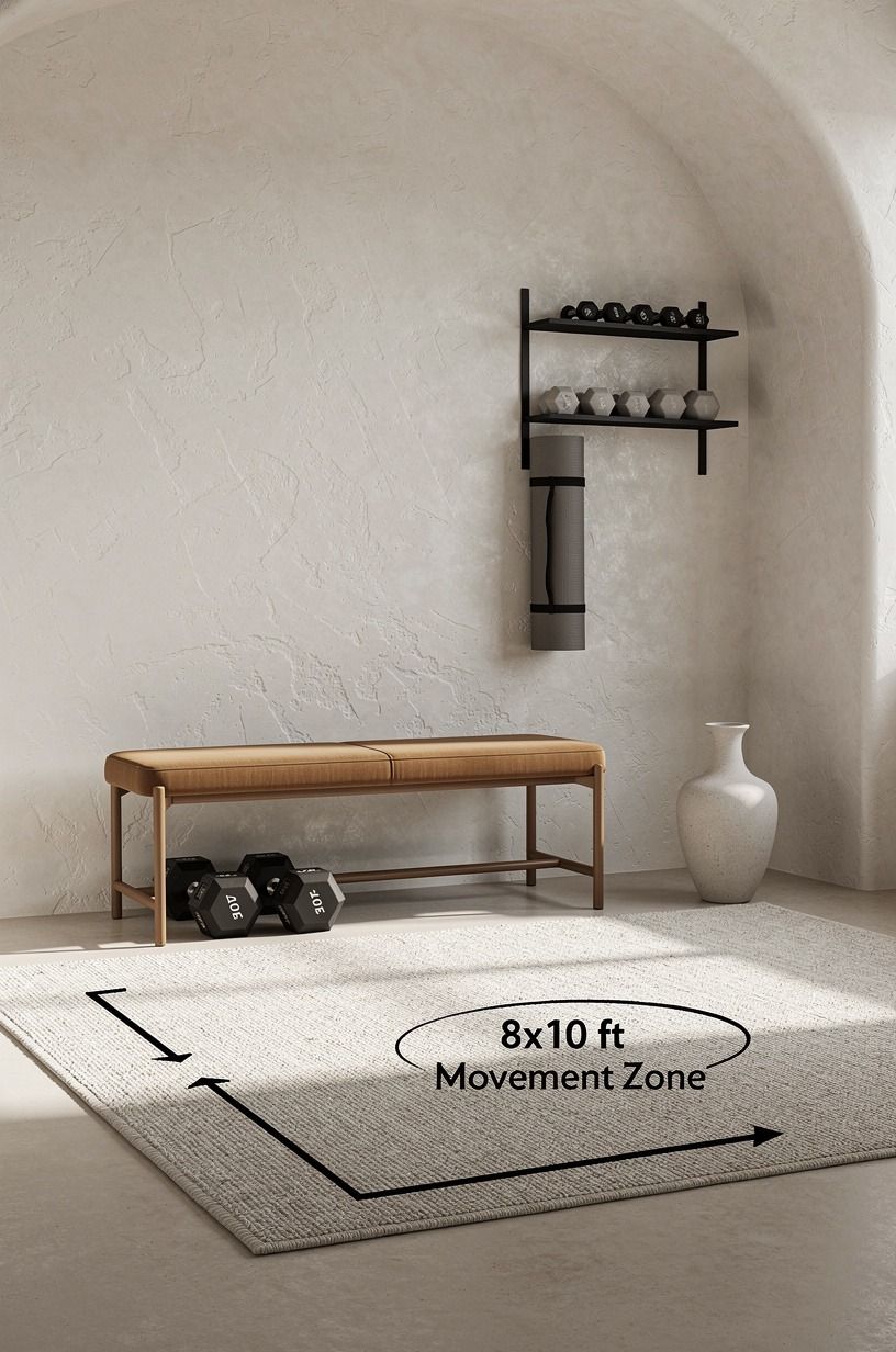 Map the 8x10 ft movement zone first
