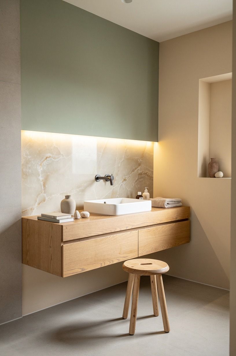 Paint the dry walls like a room, not a spa brochure