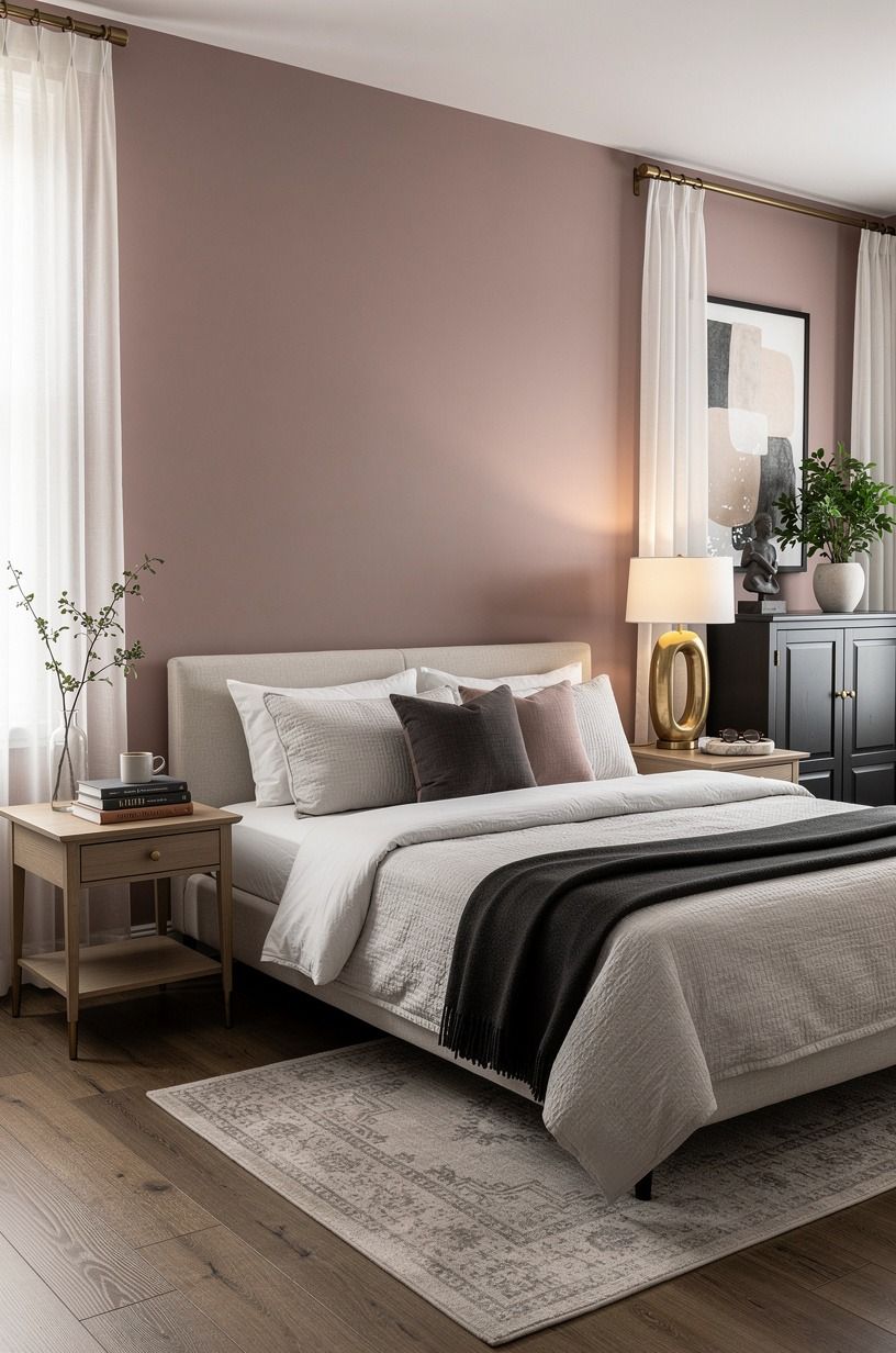Frame the Bed With Mismatched Nightstands