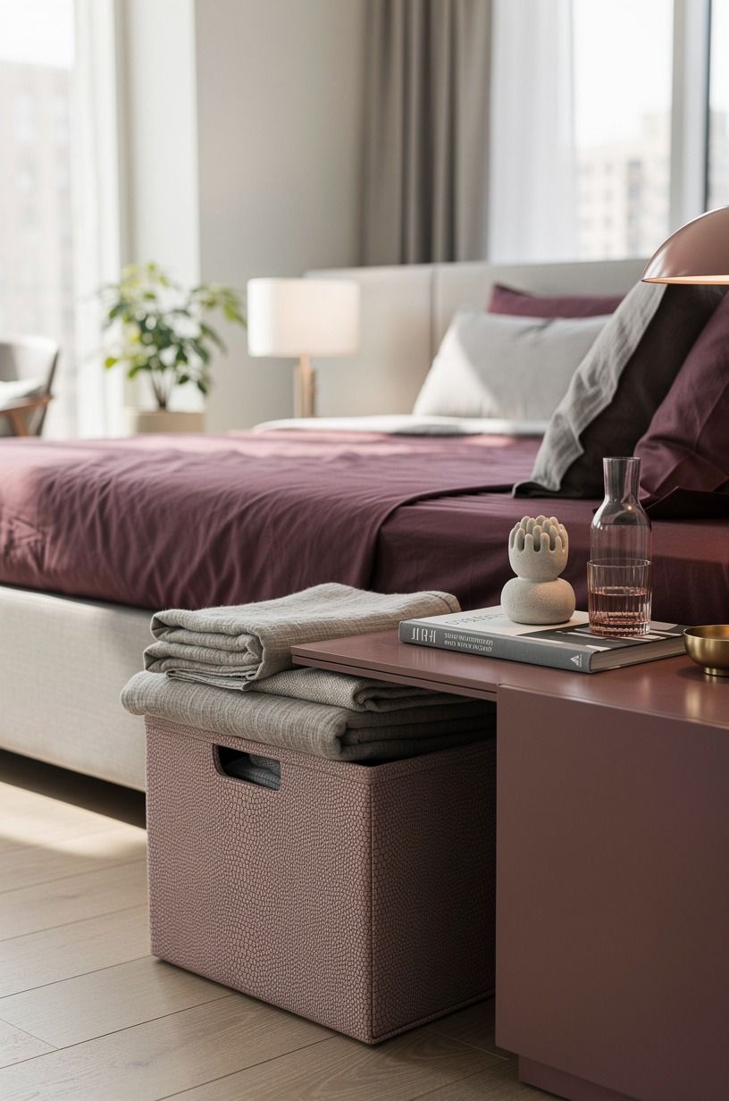 Use the Bedside Basket Instead of More Furniture
