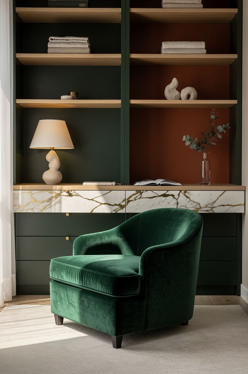 Add a seated moment with a mohair velvet slipper chair