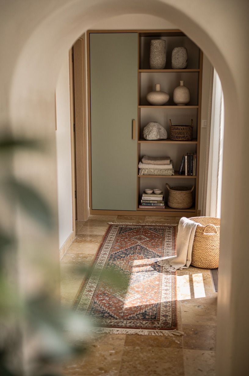 Bring in a Persian-style runner for a lived-in floor