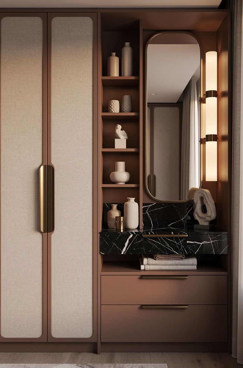 Try the Three-Height Light Stack for richer vanity ideas