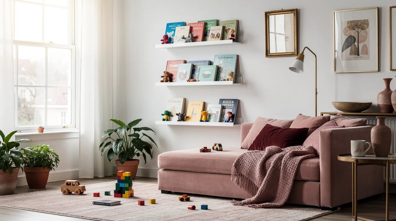 Mount Three in a Column for a Kid's Book Wall