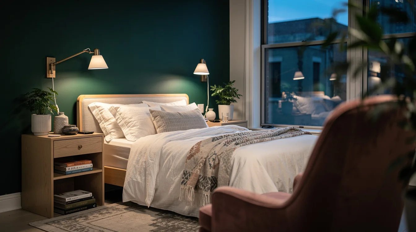 Move Lamps to the Wall When Space Is Tight