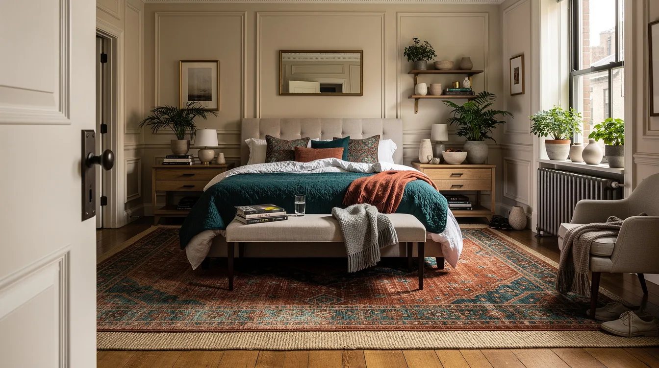 Scale Up a King Rug Before Styling