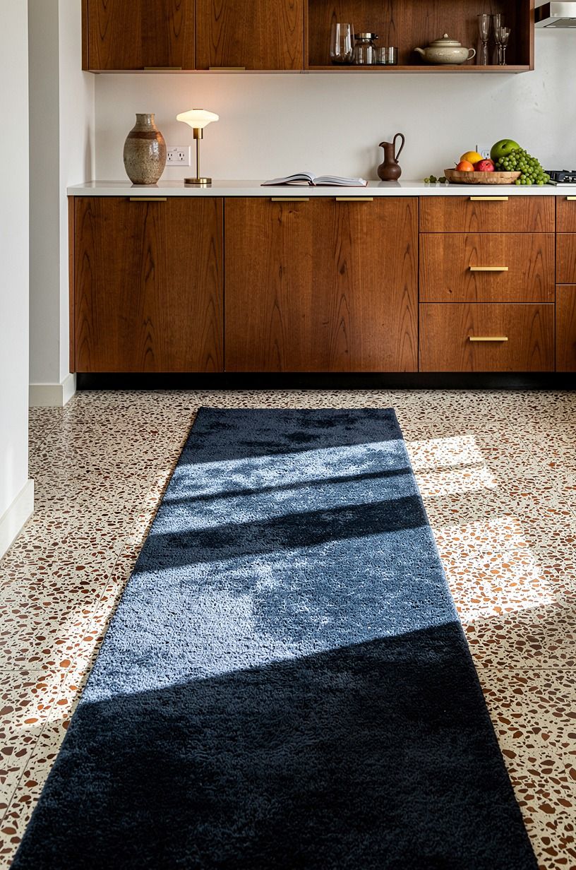 Add a soft runner where your feet land