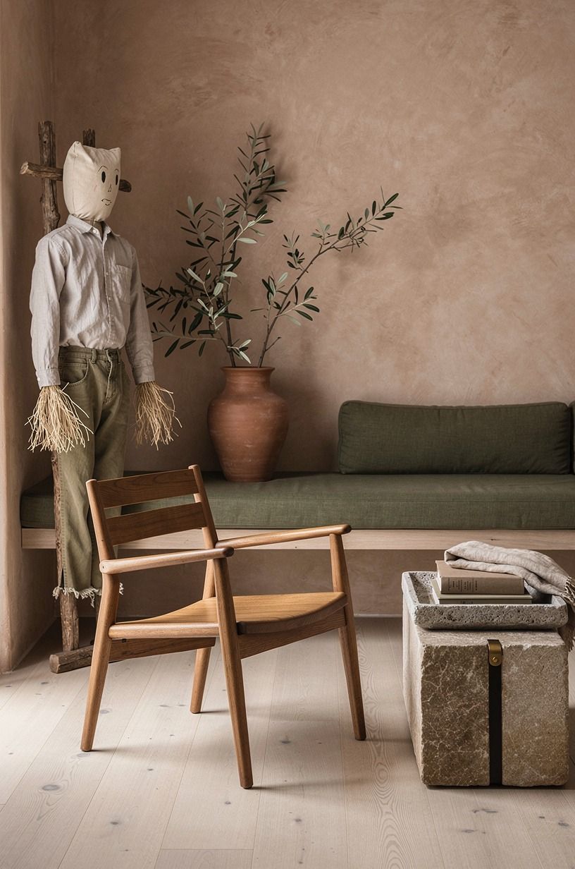 Anchor the Whole Scene With the Empty-Chair Effect (homemade scarecrow ideas)