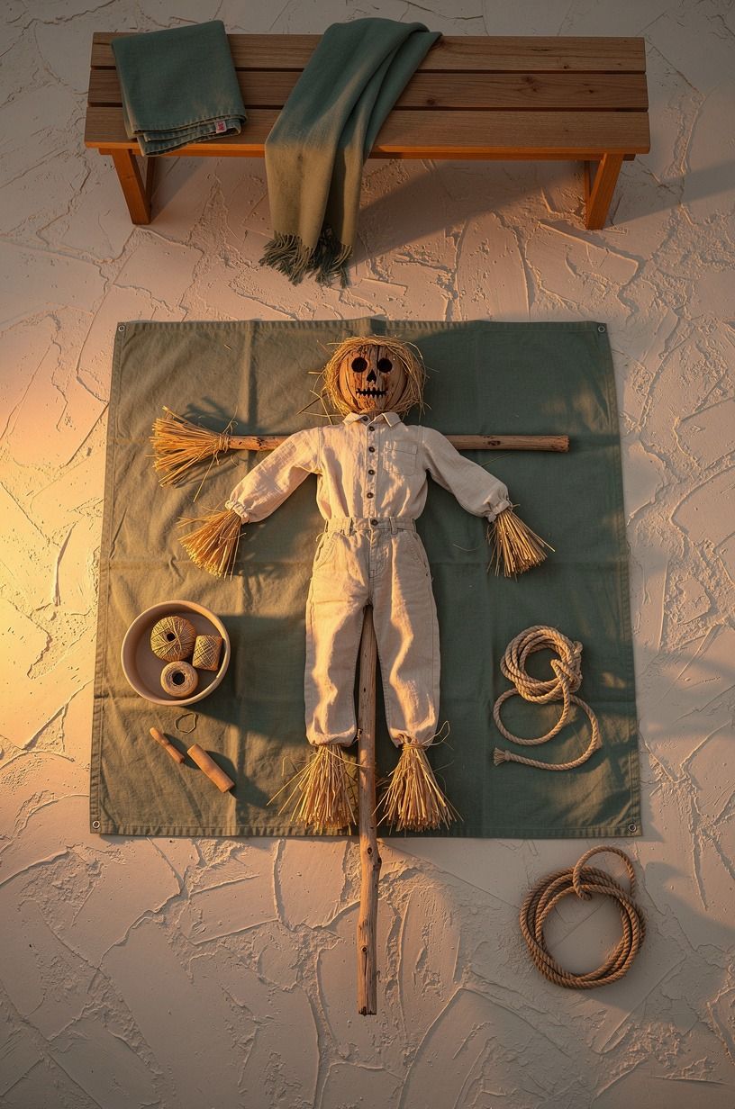 Use the Three-Source Glow Without Showing the Lights (front yard scarecrow)