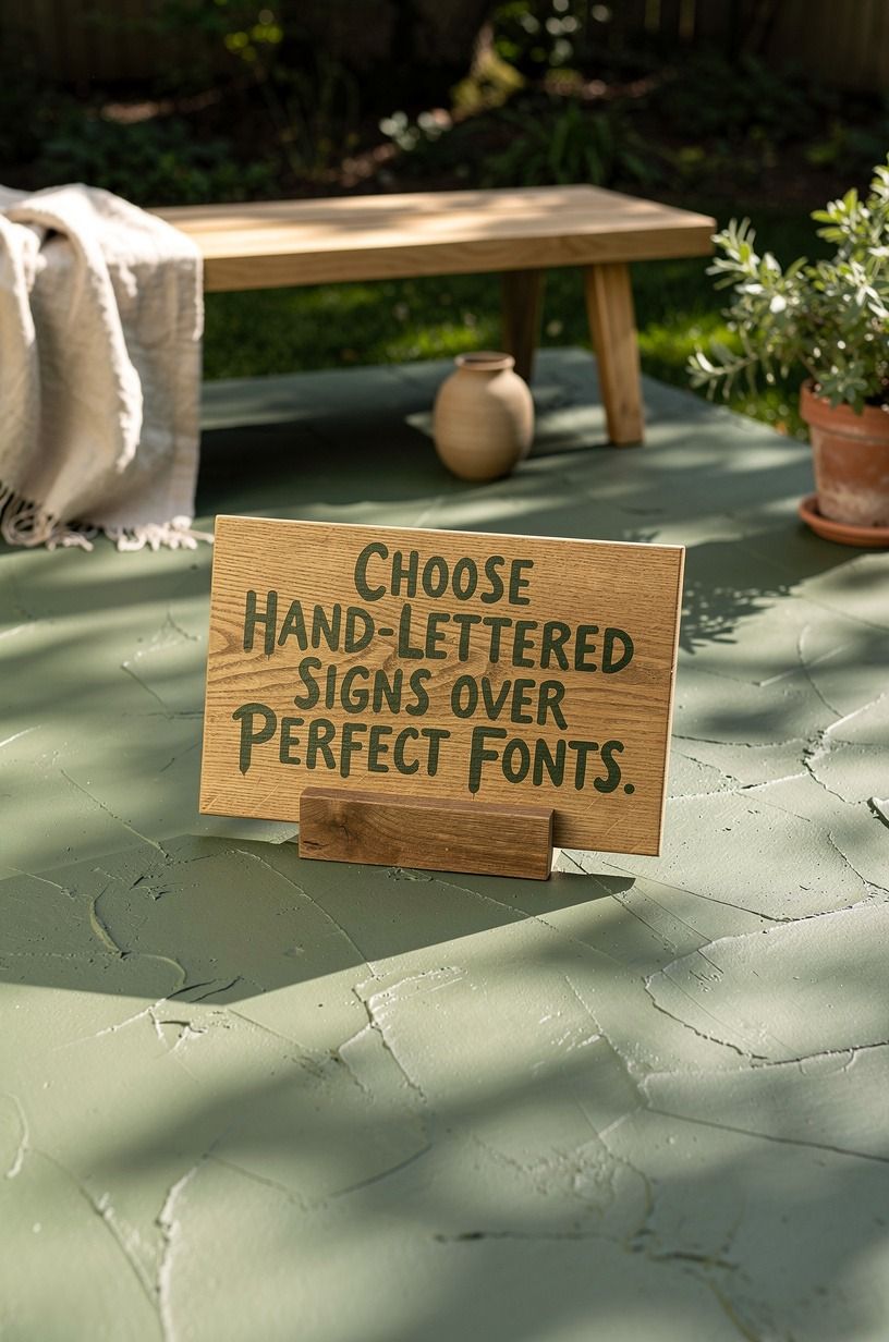 Choose Hand-Lettered Signs Over Perfect Fonts