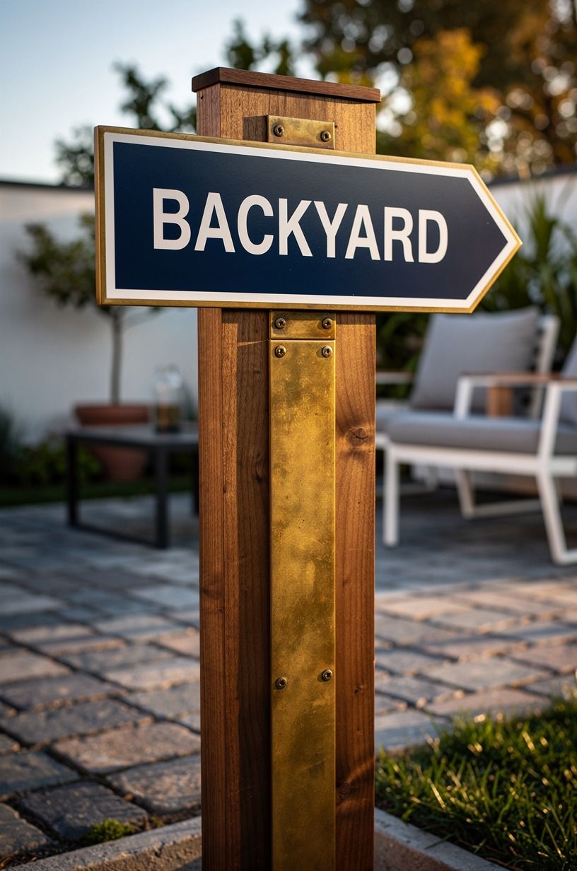 Paint One Bold Directional Signpost